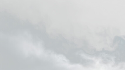 Clouds drift across a gray sky on a transparent background during a quiet moment of the day © Liubov