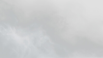 Clouds drift across a gray sky on a transparent background during a quiet moment of the day © Liubov