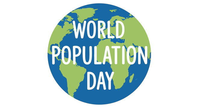 World Population Day, global awareness, earth icon, population growth, ecology concept
