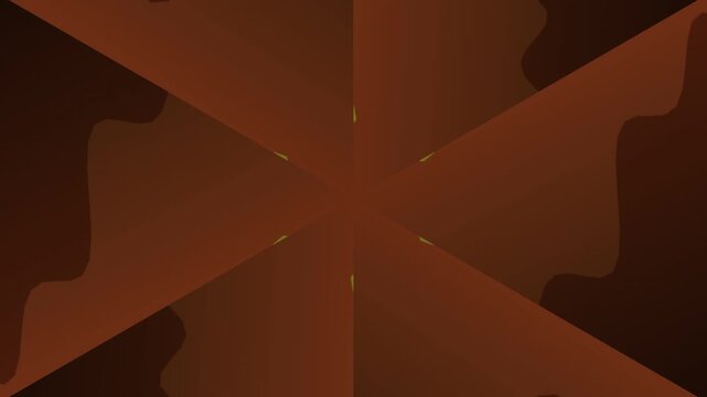 Motion wave Abstract Geometric Kaleidoscope Pattern with Organic Shapes in Earth Tones and Subtle Green Accents suitable for web design presentations 