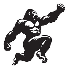 gorilla, silverback gorilla, mountain gorilla, western gorilla, eastern gorilla, baby gorilla, gorilla family, giant ape, primate, wildlife, wild animal, jungle, rainforest, African wildlife. © Maan
