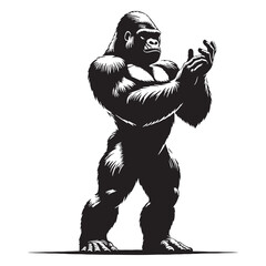 gorilla, silverback gorilla, mountain gorilla, western gorilla, eastern gorilla, baby gorilla, gorilla family, giant ape, primate, wildlife, wild animal, jungle, rainforest, African wildlife. © Maan
