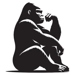 gorilla, silverback gorilla, mountain gorilla, western gorilla, eastern gorilla, baby gorilla, gorilla family, giant ape, primate, wildlife, wild animal, jungle, rainforest, African wildlife. © Maan
