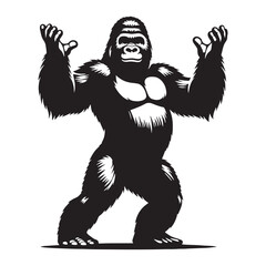 gorilla, silverback gorilla, mountain gorilla, western gorilla, eastern gorilla, baby gorilla, gorilla family, giant ape, primate, wildlife, wild animal, jungle, rainforest, African wildlife. © Maan