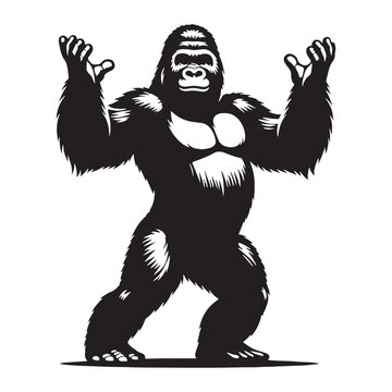 gorilla, silverback gorilla, mountain gorilla, western gorilla, eastern gorilla, baby gorilla, gorilla family, giant ape, primate, wildlife, wild animal, jungle, rainforest, African wildlife.