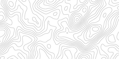 Abstract topographic map contour lines pattern on white background with topographic abstract geography elevation cartography background textured geometric © MIm