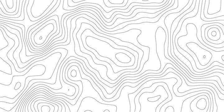 Black and white contour line pattern abstract topographical map with topography abstract geography elevation cartography background navigation minimalist