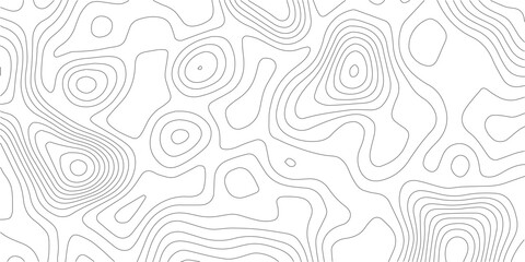 Black and white topographic contour map background design with topography background abstract geography elevation cartography structure landscape © MIm