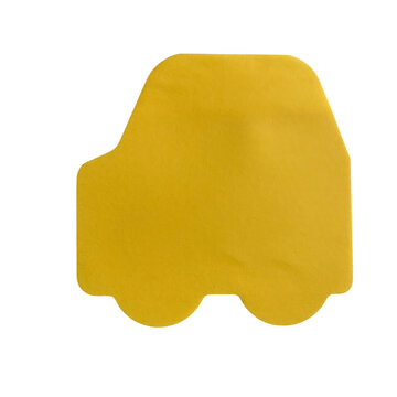 Yellow car shape icon