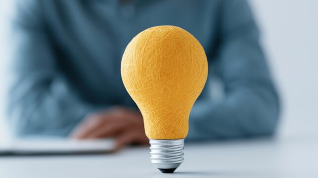 Startup founder brainstorming innovative business ideas in a creative workspace, entrepreneurship concept