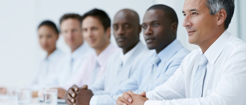 Business meeting with diverse professionals discussing international expansion opportunities, realistic corporate photography