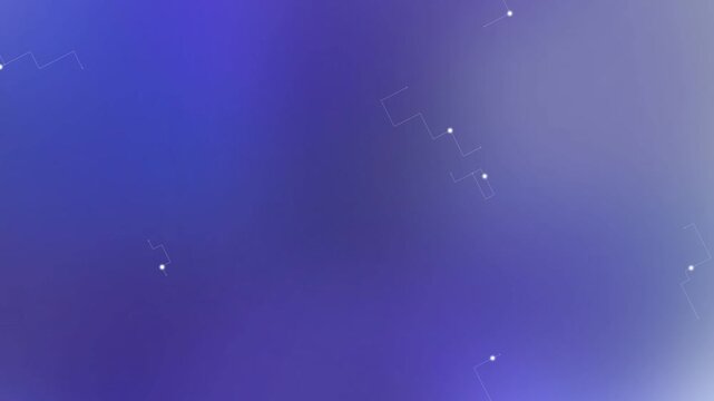 Motion watercolor Abstract Cosmic Constellation Lines and Dots on a Gradient Blue Purple Background suitable for presentations websites social media g