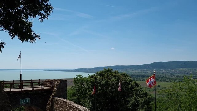 View from the Castle of Szigliget in North Balaton