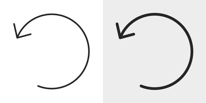 Restore Icon represents recovery, resetting, and returning to a previous state.