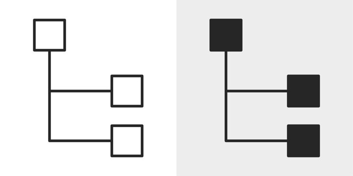 Tree View Icon represents hierarchical structures, folders, and content organization.