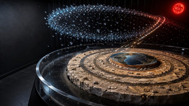 Oort Cloud and Fossil Time Rings for Science Education