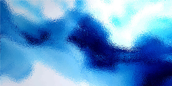 Abstract digital painting featuring vibrant shades of blue, white, and deep indigo, resembling swirling water or ethereal clouds, creating a sense of calm and vastness