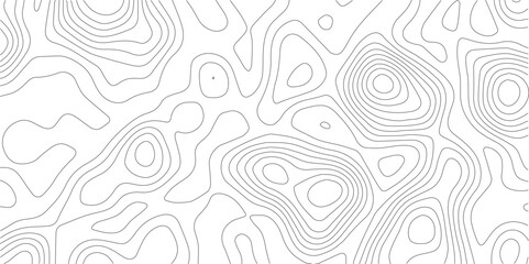 Seamless abstract topographic map lines pattern in monochrome with topographic abstract geography cartography elevation topography background minimalist © MIm