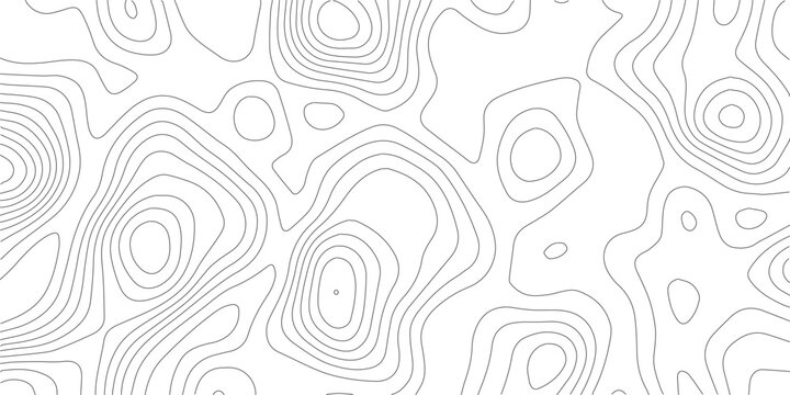 Abstract topographic map contour lines pattern in black and white with topography abstract elevation geography landscape cartography geometric background