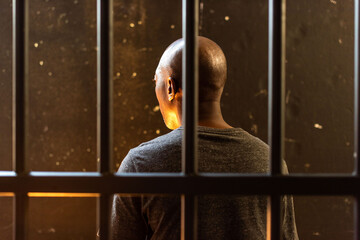 Man behind bars, contemplative scene. © Rawpixel.com