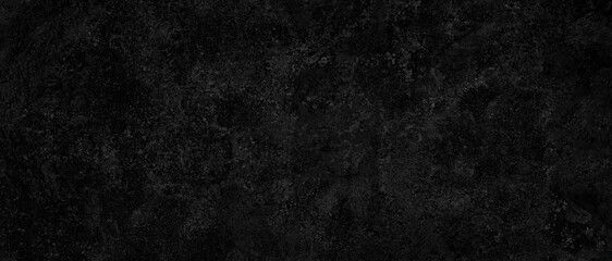 Fototapeta premium Background with black wall grain grunge texture for abstract web banner template or wallpaper design
