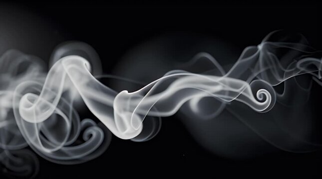 Smoke swirling in the air.