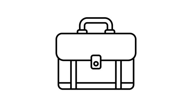 Minimalist Conference Table Business Meeting Icon Vector.