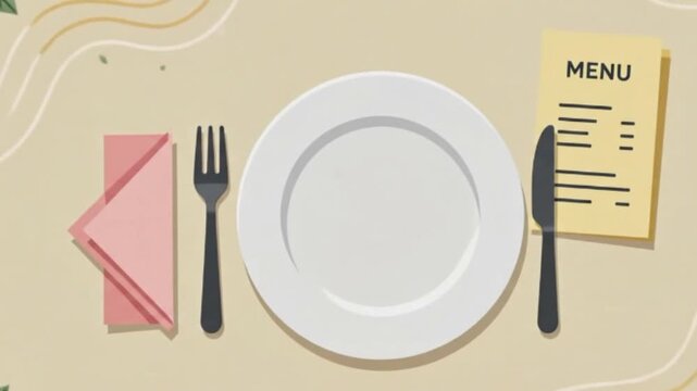 Flat Food Illustration