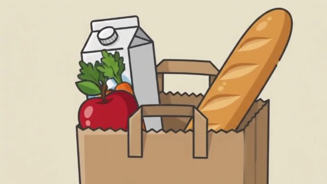 Flat Food Illustration