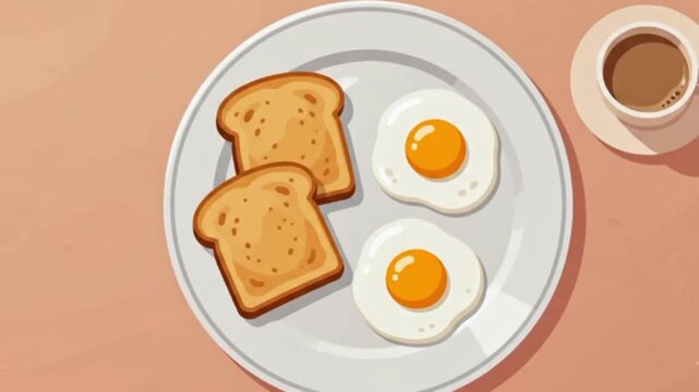 Flat Food Illustration