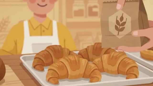Flat Food Illustration