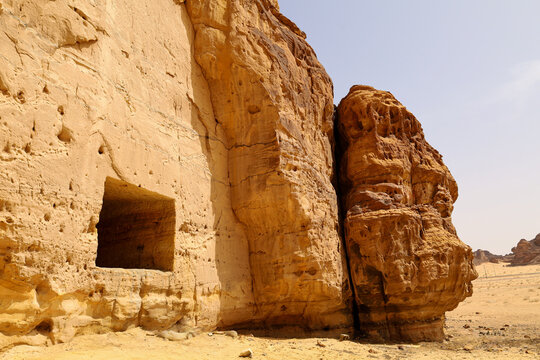 Al Ula old city , Saudi Arabia jun 7 2026: The Nabataeans or Nabateans Tombs Civilization in Madain Saleh in Al Ula