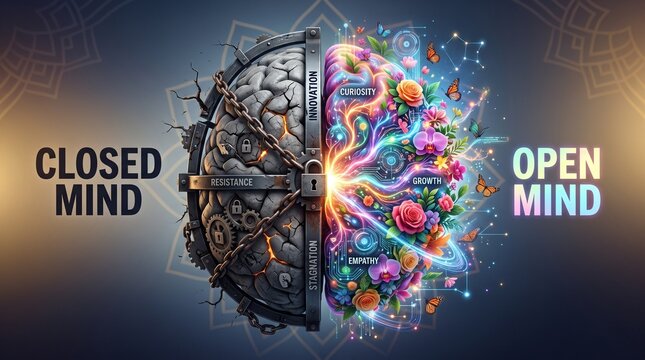 Split Brain: Closed Mind vs Open Mind