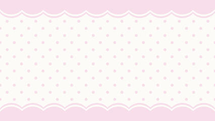 Elegant pink polka dot design desktop wallpaper © Rawpixel.com
