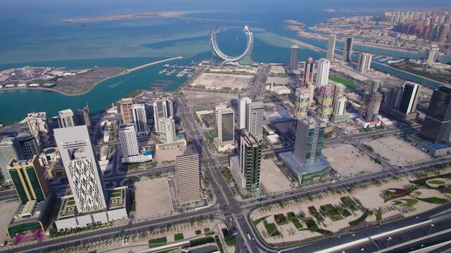 Qatar Lusail Marina Aerial View