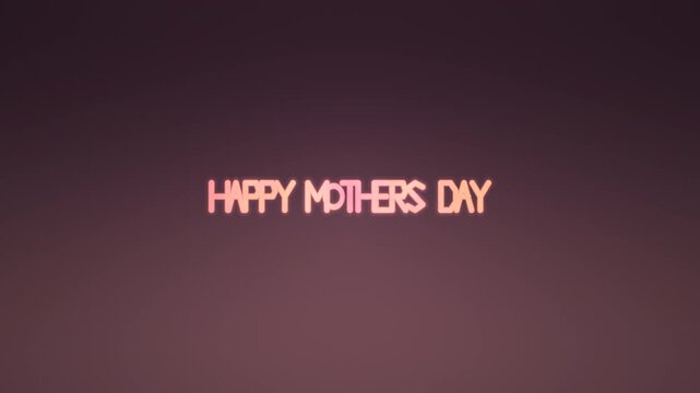 Happy Mothers Day greeting with simple text and soft background