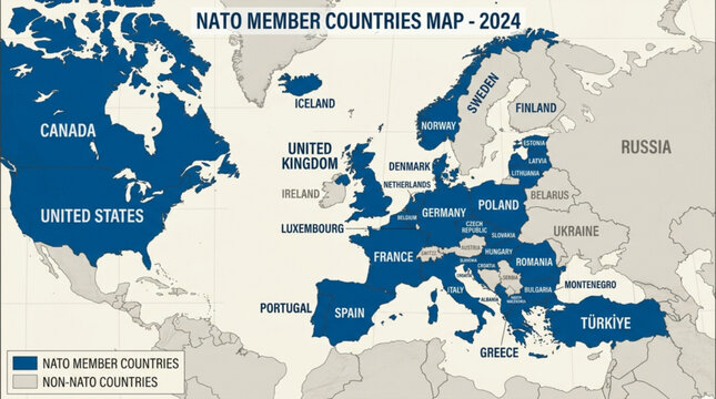 Nato member countries map 2024 global allies