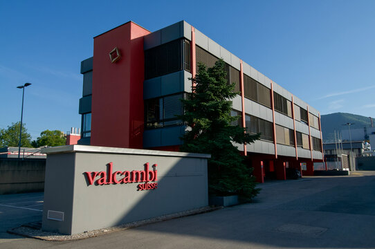 Valcambi Suisse gold refinery headquarters building in Balerna, Switzerland
