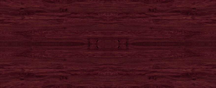 Dark burgundy wood texture featuring a symmetrical pattern with rich grain details and deep colors