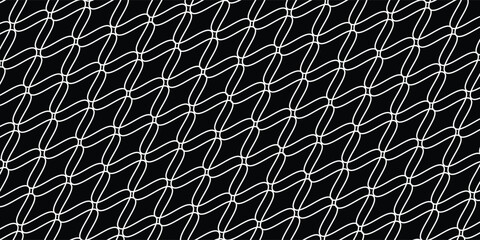 White line mesh texture for fishing nets. Supply chain block concept © HOSEN