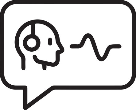 Ai communication concept speech recognition and neural network interface