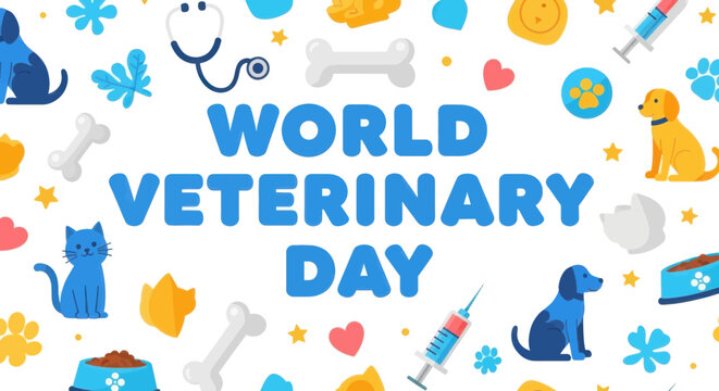 World veterinary day celebration graphic