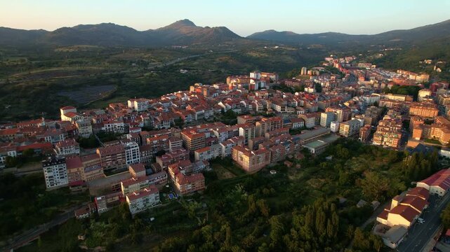 Aerial images of Bejar in Salamanca, 4k 30fps 1 inch sensor, drone images