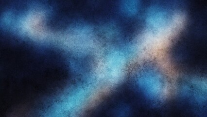 Abstract blue and white nebula pattern with subtle orange highlights during cosmic formation with ethereal lighting and soft focus © CreativeArtnest