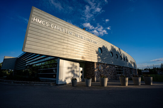 View of HMCS Carleton building in Ottawa. Ottawa, Canada - June 24, 2026.