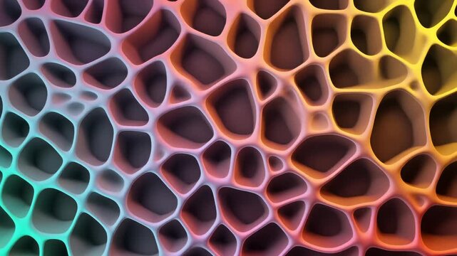 Abstract Organic Mesh Pattern 4K Generative AI