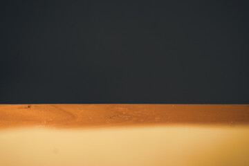 empty blackboard on a wooden wall © Alkhairyshop