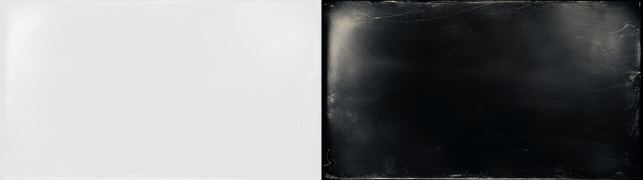 transparent png overlay of vintage film texture effect with scratched grunge distressed rough edges in for creative photo design and background use retro light negative picture vignette