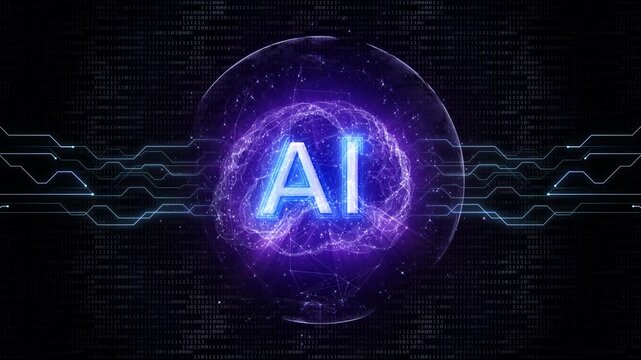 AI Bubble Bursting Animation Transition on Alpha Channel, Loop
