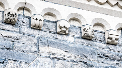 Fototapeta premium Colonial masonry detail, Toronto, Canada